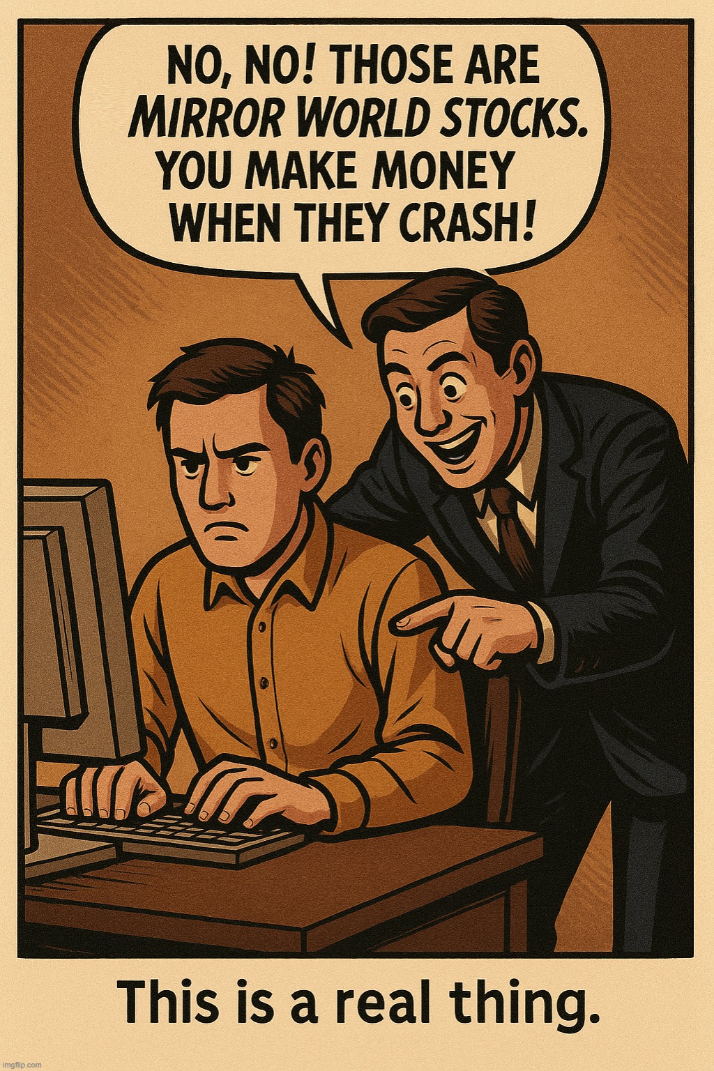 It's called Inverse Leverage | image tagged in stocks,stonks,shares,trading,funny,true | made w/ Imgflip meme maker