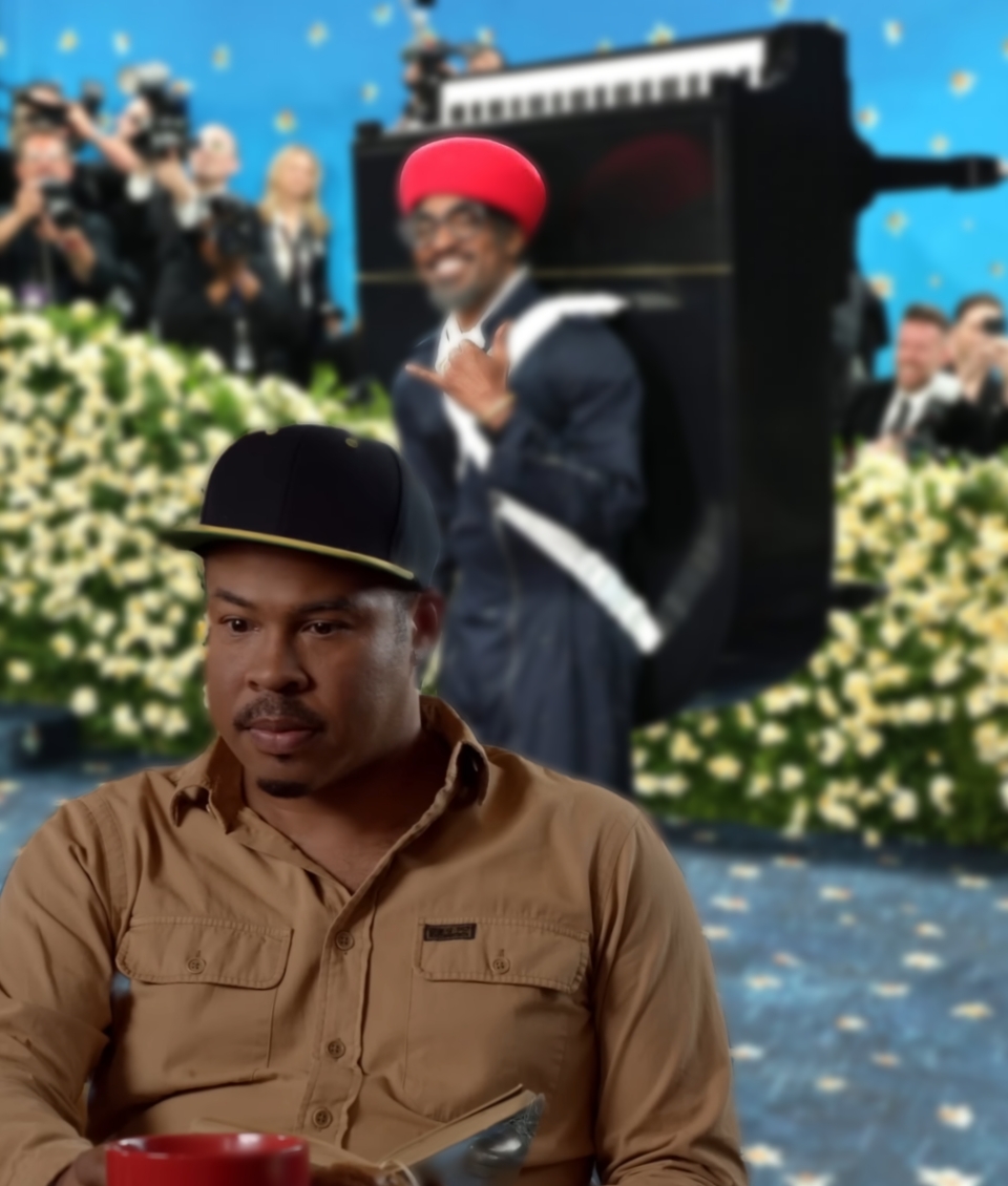 Big Boi at the Met Gala Blank Meme Template