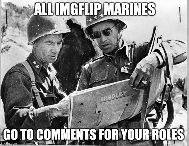 General Omar Bradley | ALL IMGFLIP MARINES; GO TO COMMENTS FOR YOUR ROLES | image tagged in general omar bradley | made w/ Imgflip meme maker