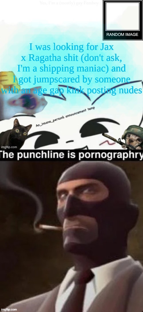 I have witnessed porn right after seeing cursed fanart | image tagged in the punchline,msmg | made w/ Imgflip meme maker
