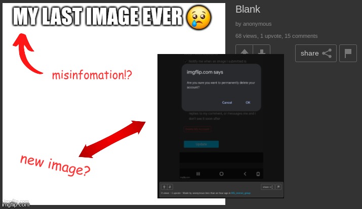 misinfomation!? new image? | made w/ Imgflip meme maker