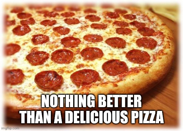 Pizza | NOTHING BETTER THAN A DELICIOUS PIZZA | image tagged in coming out pizza,funny memes | made w/ Imgflip meme maker