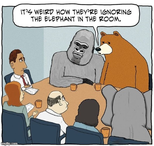 The Elephant in the Room | image tagged in comics | made w/ Imgflip meme maker