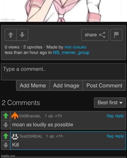 Two kinds of people ahh comments | made w/ Imgflip meme maker