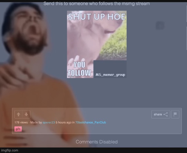 Signs of being a pussy, number 1: Disabling comments | made w/ Imgflip meme maker