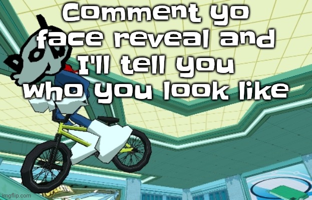 Cyberfunk | Comment yo face reveal and I'll tell you who you look like | image tagged in cyberfunk | made w/ Imgflip meme maker