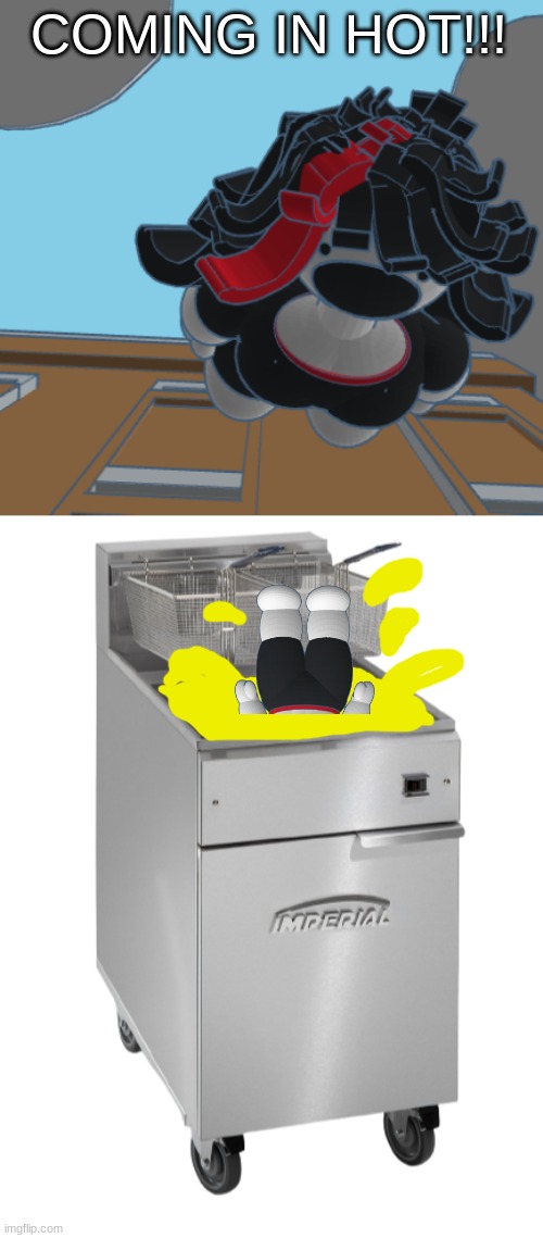 rats when kfc deep fryer | COMING IN HOT!!! | image tagged in coming in hot,deep fat fryer transparent background | made w/ Imgflip meme maker