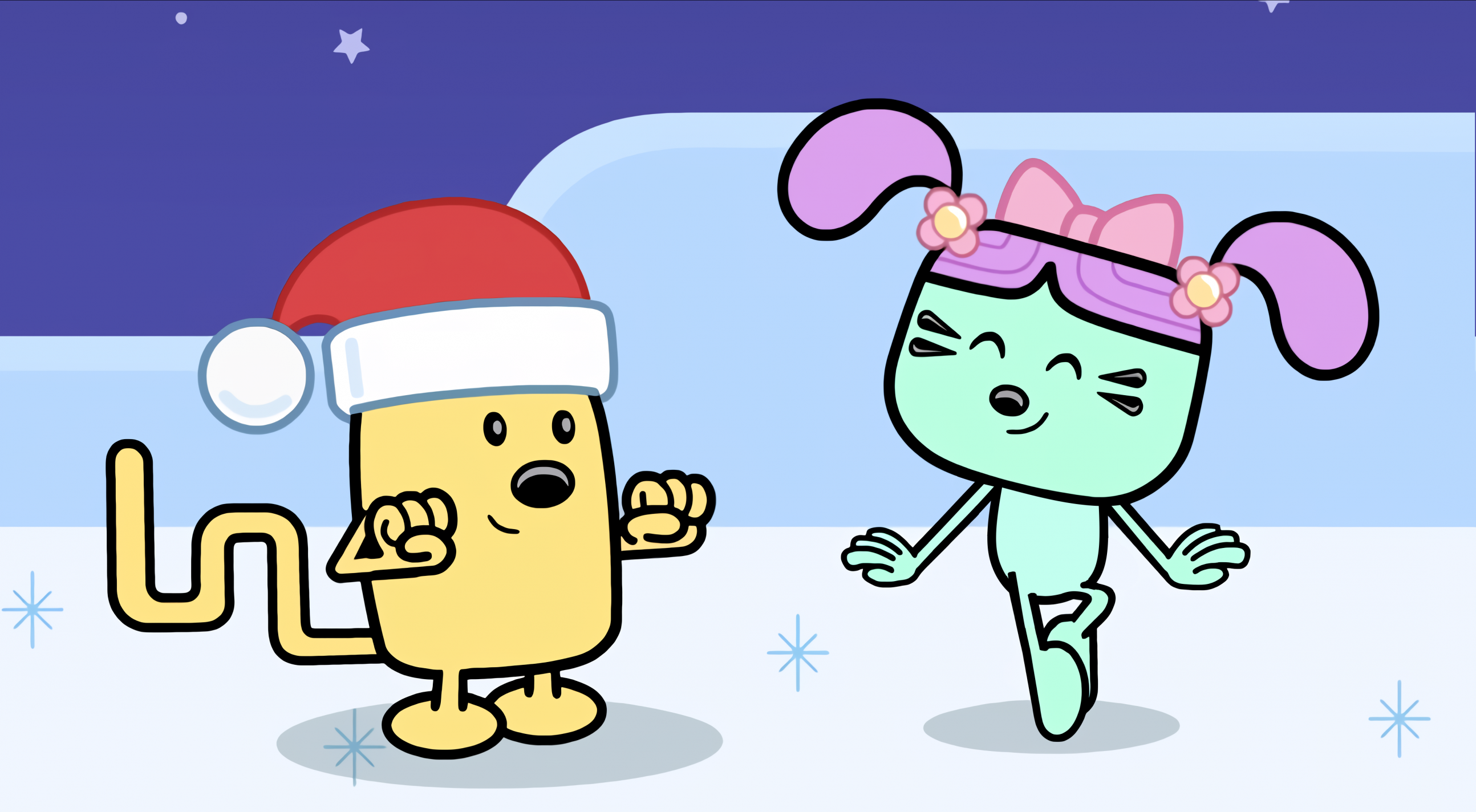 Wubbzy & Daizy Christmas Spirit in the Nude Blank Meme Template