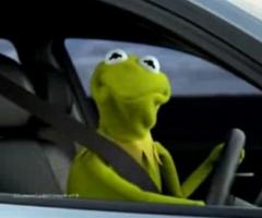 Kermit Car Blank Meme Template