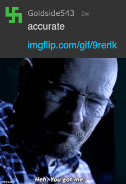 image tagged in walter white you got me | made w/ Imgflip meme maker