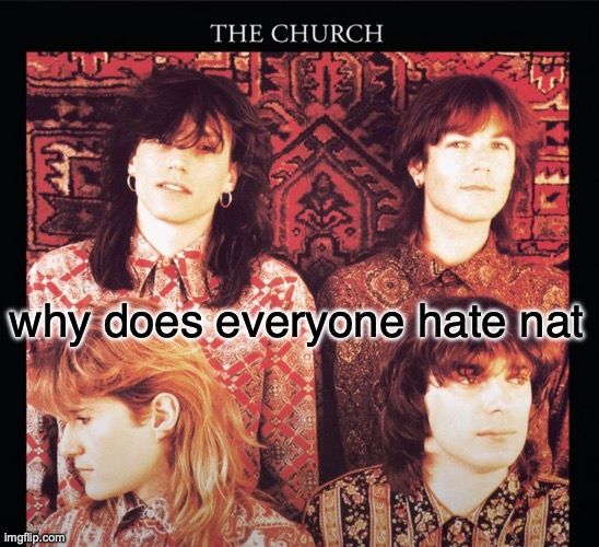 what did she do tho | why does everyone hate nat | image tagged in the church | made w/ Imgflip meme maker