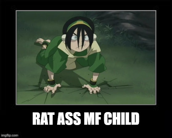 Black Box Meme | RAT ASS MF CHILD | image tagged in black box meme | made w/ Imgflip meme maker