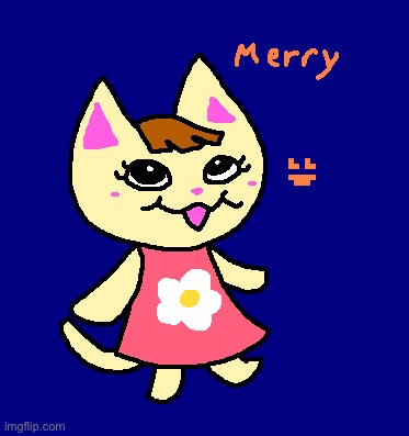I drew Merry from animal crossing <3 | made w/ Imgflip meme maker