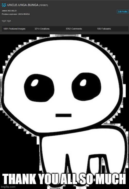 THANK YOU ALL SO MUCH | image tagged in yippee | made w/ Imgflip meme maker