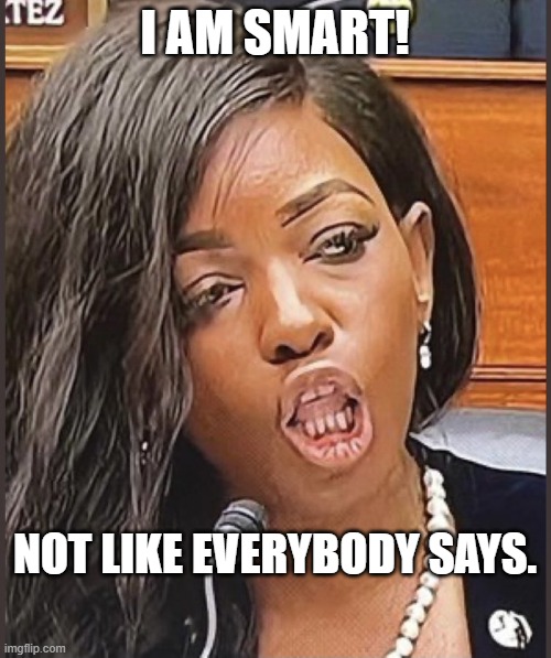 Jasmine Crockett | I AM SMART! NOT LIKE EVERYBODY SAYS. | image tagged in jasmine crockett | made w/ Imgflip meme maker