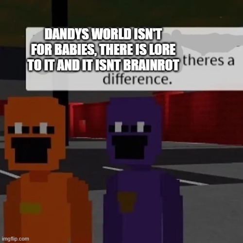 DANDYS WORLD ISN'T FOR BABIES, THERE IS LORE TO IT AND IT ISNT BRAINROT | made w/ Imgflip meme maker