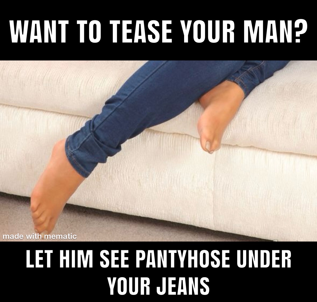 Pantyhose Blank Meme Template