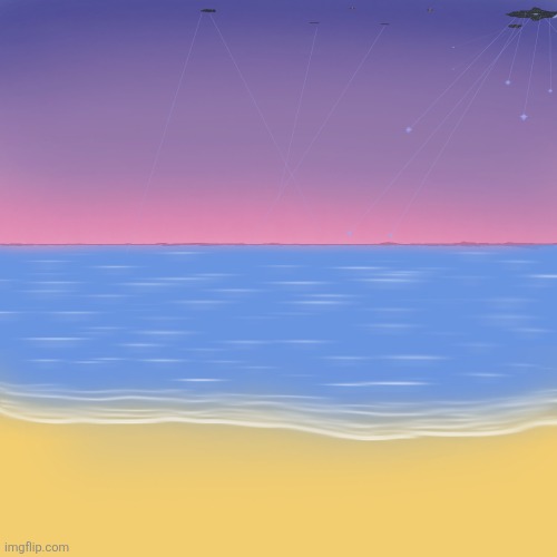 "Coalition ships bombarding alien fortifications during Operation Starfall, Cytherean Theater (Year 4182)" | image tagged in drawing,scenery,sci-fi | made w/ Imgflip meme maker