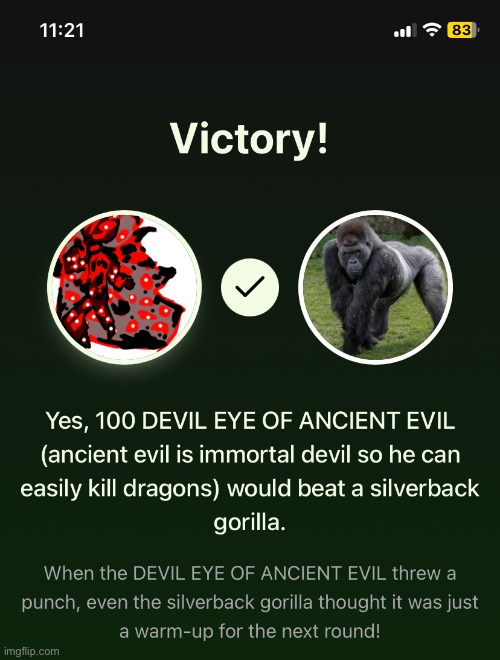 Okay, my ancient evil | made w/ Imgflip meme maker