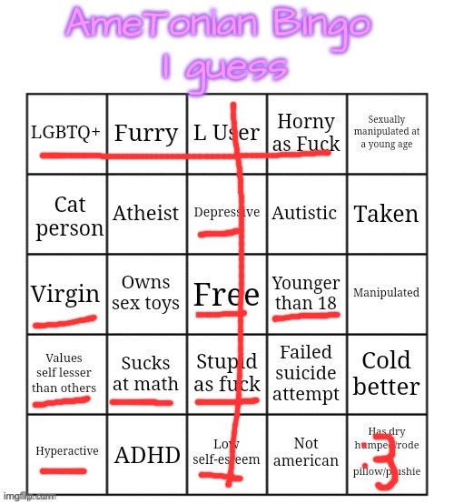 :333333 | image tagged in ametonian bingo | made w/ Imgflip meme maker