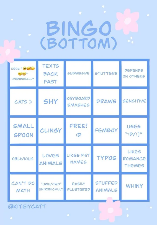 High Quality bottom bingo Blank Meme Template