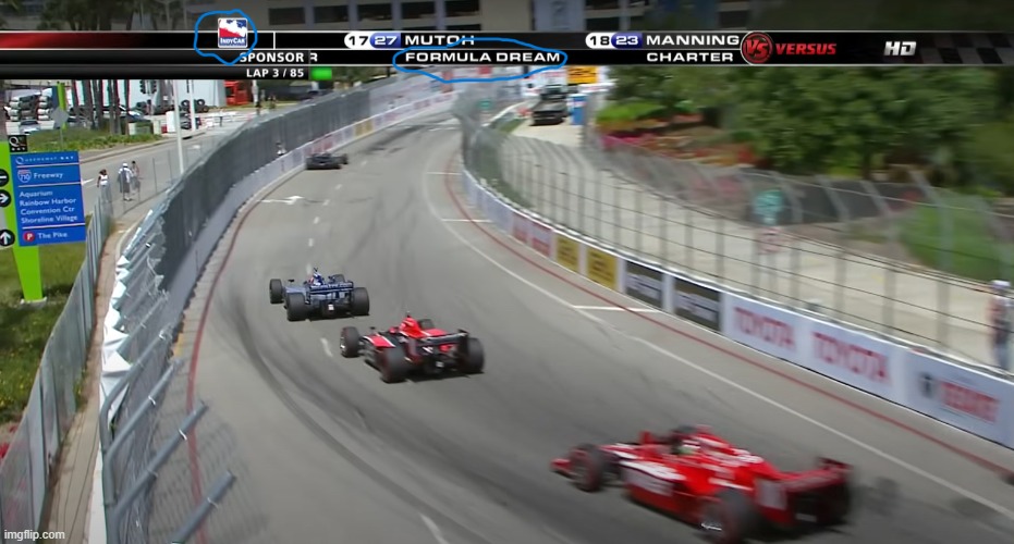 its not formula 1 its indycar (it takes a sec to realize) | image tagged in open-wheel racing | made w/ Imgflip meme maker