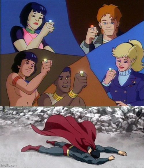 Captain Planet Failed Combo | image tagged in captain planet powers combined | made w/ Imgflip meme maker