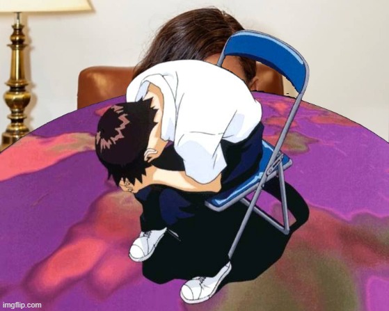 shinji sad over jasmine | image tagged in jasmine,anime,shinji ikari,crossover,funny memes | made w/ Imgflip meme maker