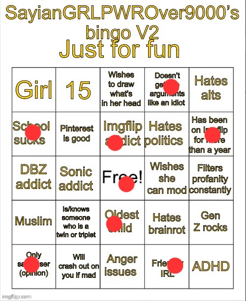 some of these are just… | image tagged in sayiangrlpwrover9000 s bingo v2 | made w/ Imgflip meme maker