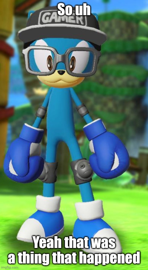 Pump but recreated in the official Sega fan card maker | So uh; Yeah that was a thing that happened | image tagged in pump but recreated in the official sega fan card maker | made w/ Imgflip meme maker