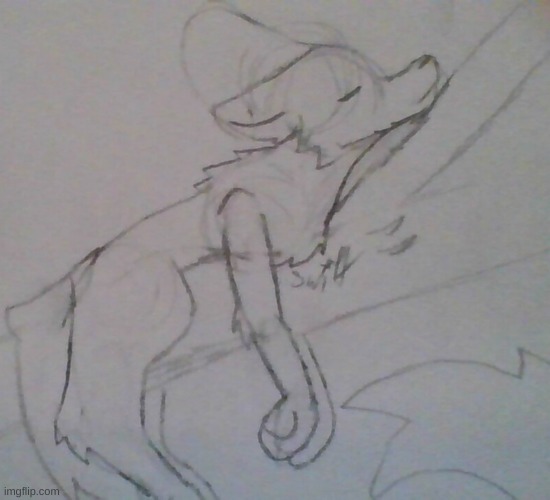 shitty looking wolf sketch | made w/ Imgflip meme maker