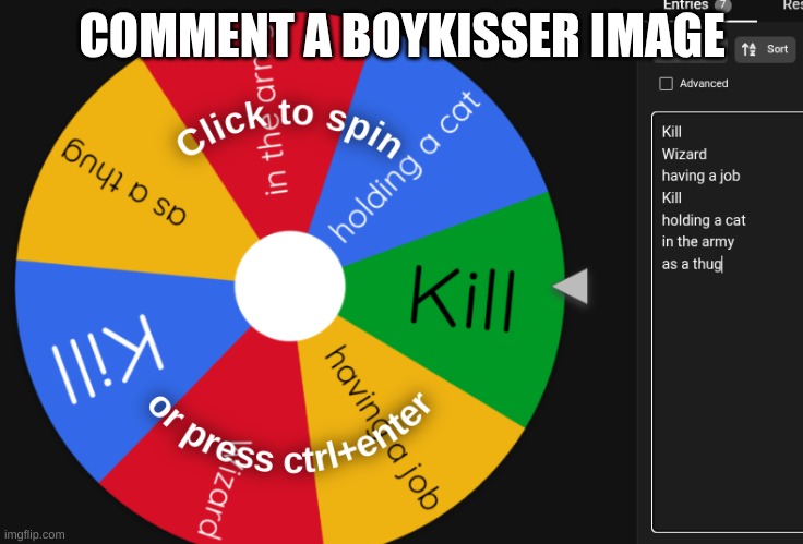 COMMENT A BOYKISSER IMAGE | made w/ Imgflip meme maker