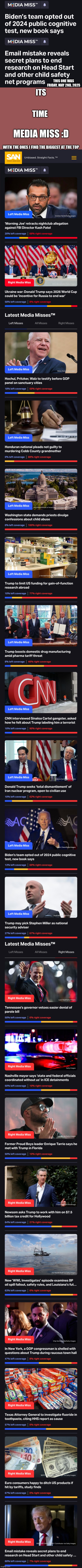 If you think media is brainwashing the other side, then this is what you need to show em | THIS ONE WAS FRIDAY, MAY 2ND, 2025; ITS; TIME; MEDIA MISS :D; WITH THE ONES I FIND THE BIGGEST AT THE TOP | image tagged in bridging,the,gap,no info,left behind | made w/ Imgflip meme maker