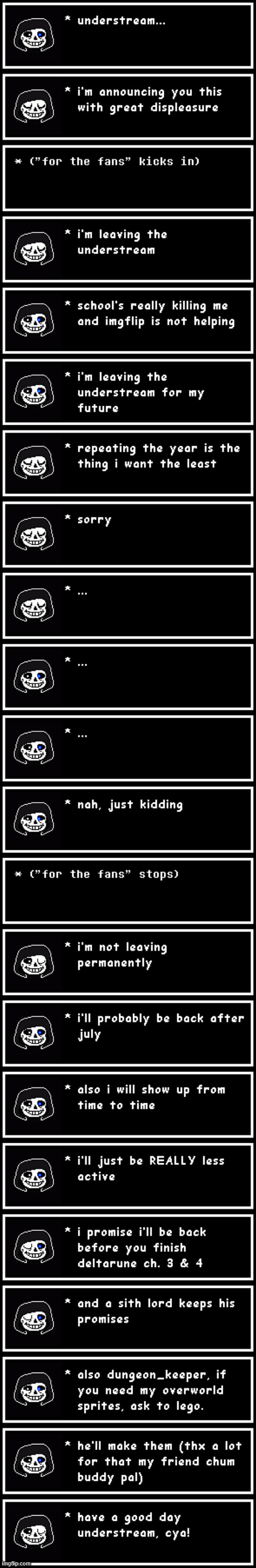 worry not my friends i'll come back | made w/ Imgflip meme maker