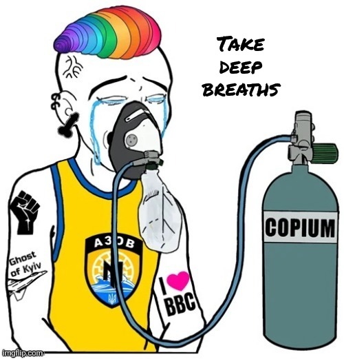 Democrat copium | Take deep breaths | image tagged in democrat copium | made w/ Imgflip meme maker