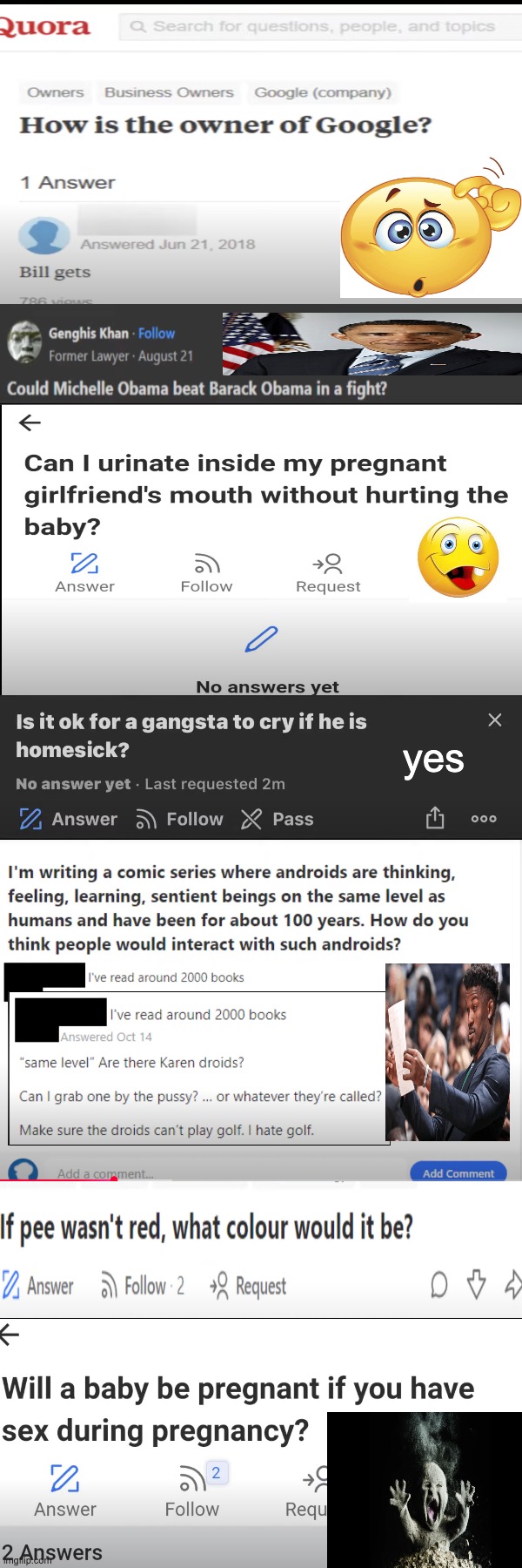 quora idiot dump | yes | made w/ Imgflip meme maker