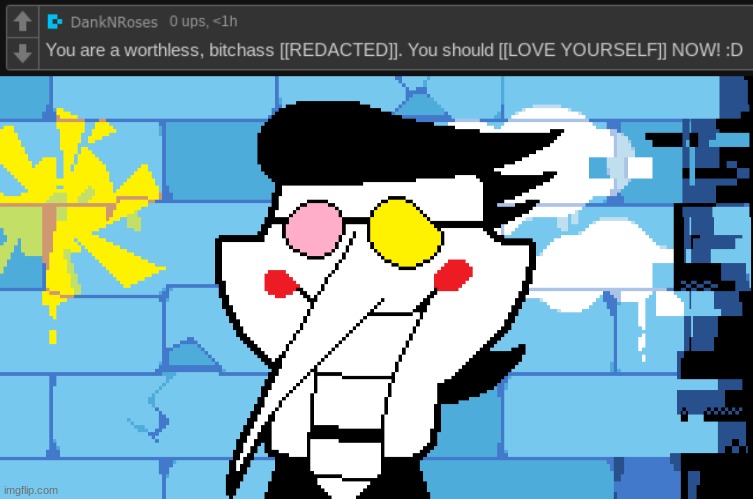 read this in the spamton voice | image tagged in big shot | made w/ Imgflip meme maker