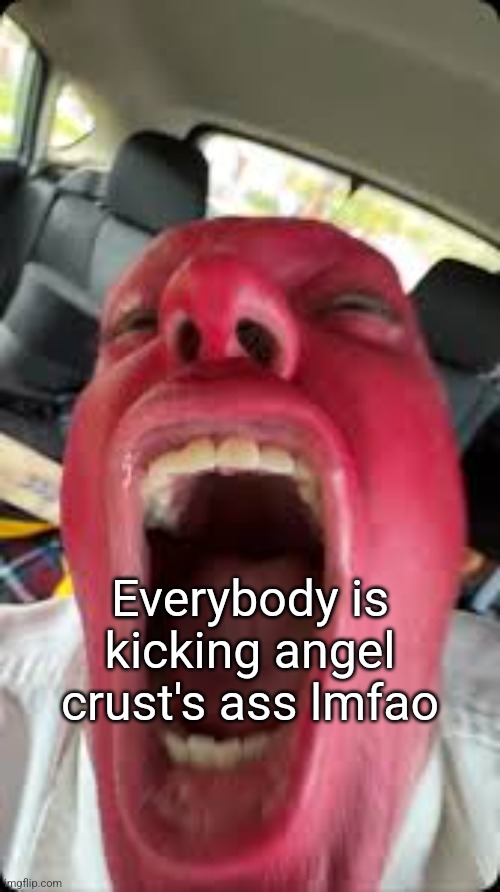 Bagel | Everybody is kicking angel crust's ass lmfao | image tagged in bagel | made w/ Imgflip meme maker