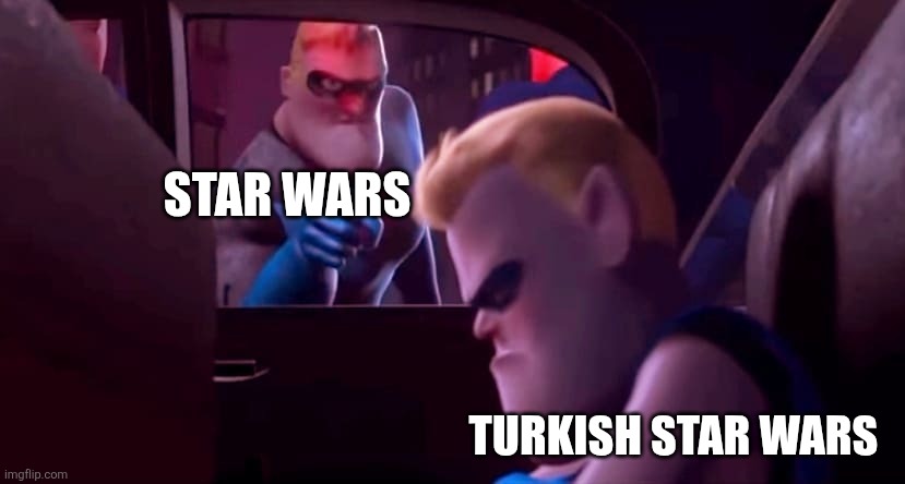 Star Wars vs Turkish Star Wars | STAR WARS; TURKISH STAR WARS | image tagged in you're not affiliated with me,star wars,turkish star wars,ripoff,worst films ever | made w/ Imgflip meme maker