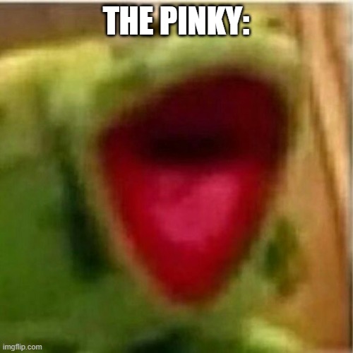 AHHHHHHHHHHHHH | THE PINKY: | image tagged in ahhhhhhhhhhhhh | made w/ Imgflip meme maker