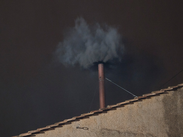 pope black smoke Blank Meme Template