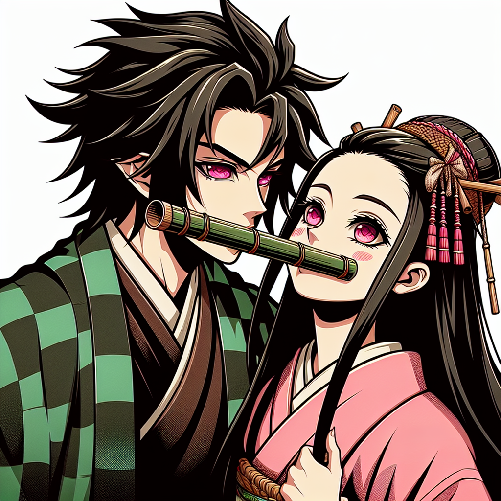 nezuko kamado and tanjiro kamado ai Blank Meme Template