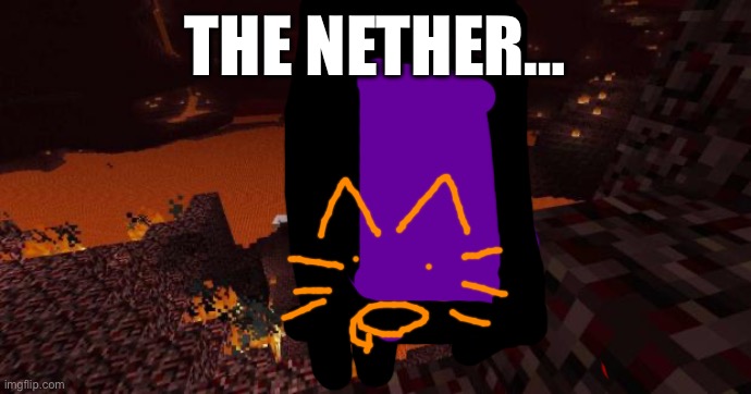 Nether | THE NETHER… | image tagged in nether | made w/ Imgflip meme maker