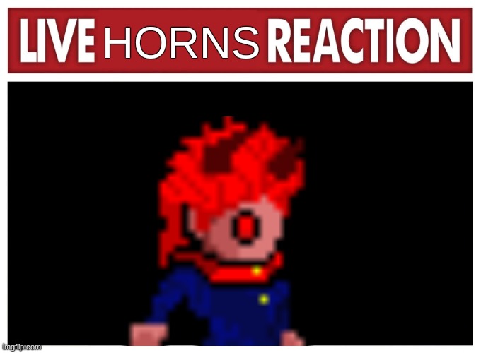 Horns LOL | HORNS | image tagged in anime | made w/ Imgflip meme maker