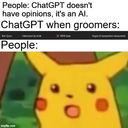 AI are def planning to take over | image tagged in memes,surprised pikachu,funny,funny memes,chatgpt | made w/ Imgflip meme maker
