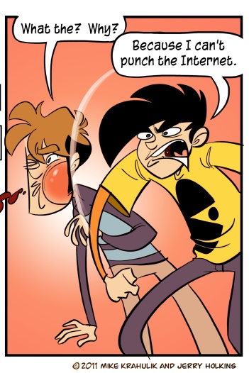 because I can't punch people through the internet Blank Meme Template