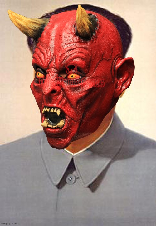 Devil mask Mao Zedong | image tagged in mao zedong meme | made w/ Imgflip meme maker