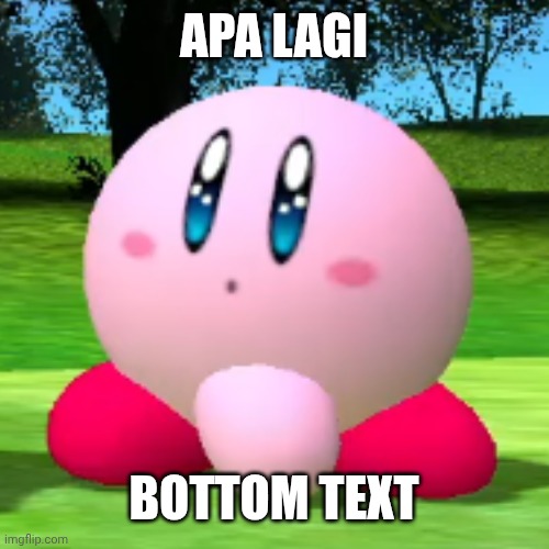 Apa Lagi | APA LAGI; BOTTOM TEXT | image tagged in kirby | made w/ Imgflip meme maker