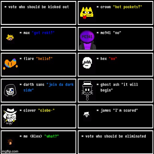 vote! | image tagged in elimantion,vote,pls | made w/ Imgflip meme maker