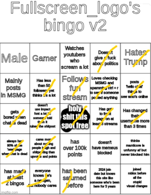 fullscreens bingo v2 | image tagged in fullscreens bingo v2 | made w/ Imgflip meme maker